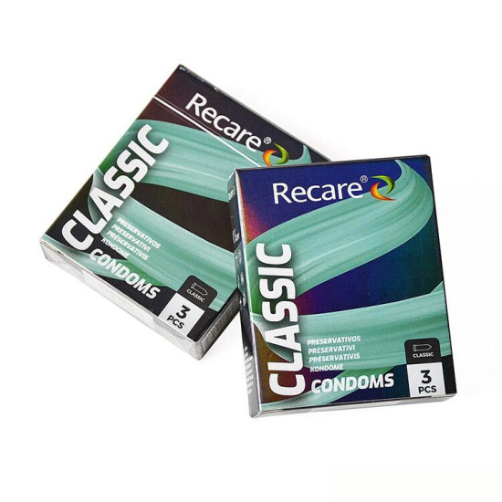 Классические презервативы, 3 шт Holographic Recare Classic Condoms