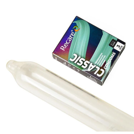 Классические презервативы, 3 шт Holographic Recare Classic Condoms