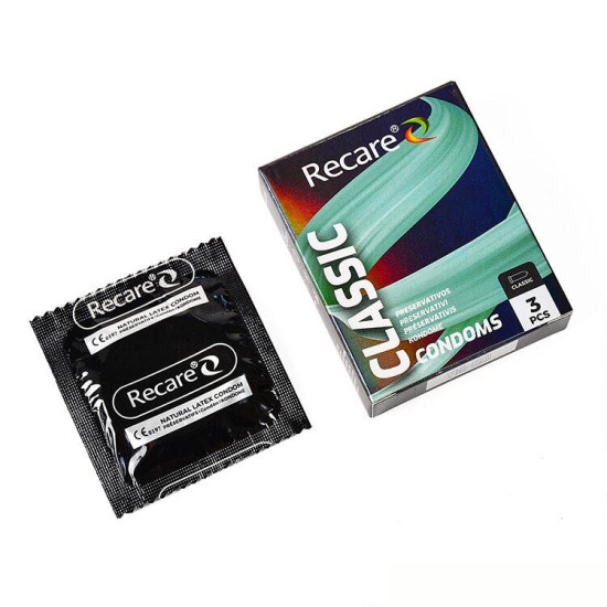 Классические презервативы, 3 шт Holographic Recare Classic Condoms