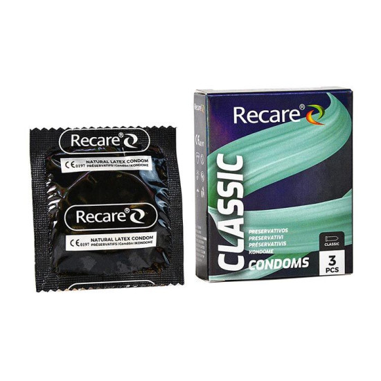 Классические презервативы, 3 шт Holographic Recare Classic Condoms