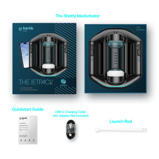 Смарт-мастурбатор, режим edging, очень мощный, имитация фрикций Kaotik Labs The Jetpack