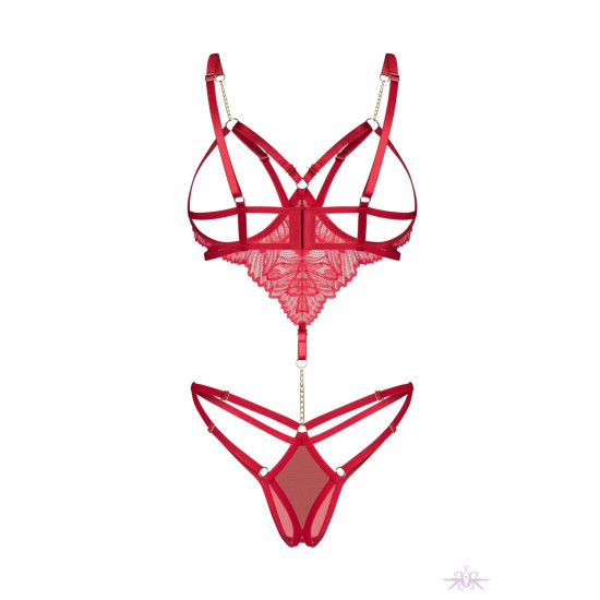 Боди Obsessive Matildea Crotchless Teddy, размер S/M