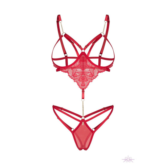 Боди Obsessive Matildea Crotchless Teddy, размер S/M