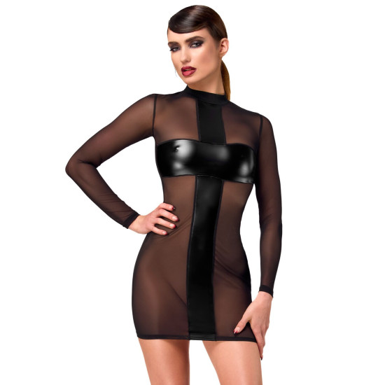 Сукня із сітки з мокрим ефектом Noir Handmade F369 Crossfire Mesh & Wetlook Mini dress, S