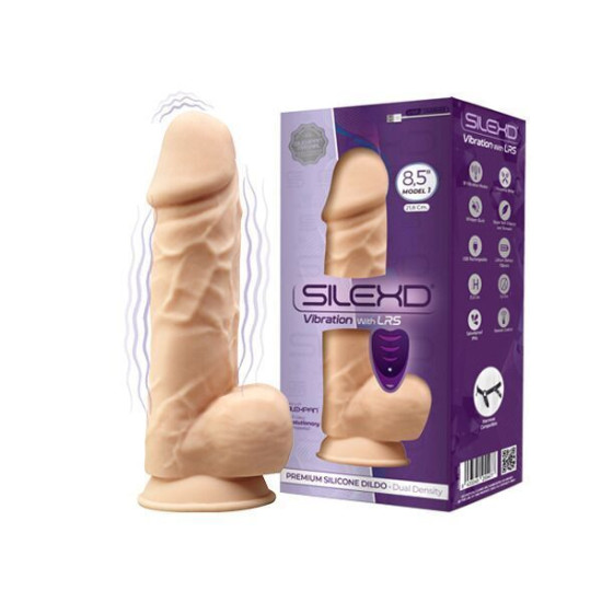 Фалоімітатор із вібрацією SilexD Norman Vibro Flesh (Model 1 size 8,5") LRS (пакування від 8'' моделі)