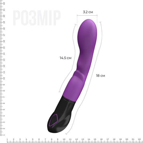 Вібратор для стимуляції точки G і входу в піхву Adrien Lastic Nyx
