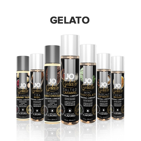 Лубрикант на водной основе со вкусом соленой карамели Jo Gelato Salted Caramel, 30 ml (срок 11.2025)