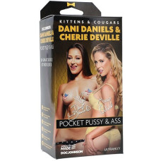 Двусторонний мастурбатор (попка и вагина) со слепков Dani Daniels и Cherie Deville Doc Johnson Dani Daniels / Cherie Deville ULTRASKYN