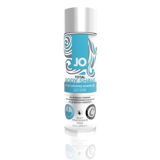 Увлажняющий гель для бритья JO Total Body Anti-bump Intimate Shaving Gel, 240 ml