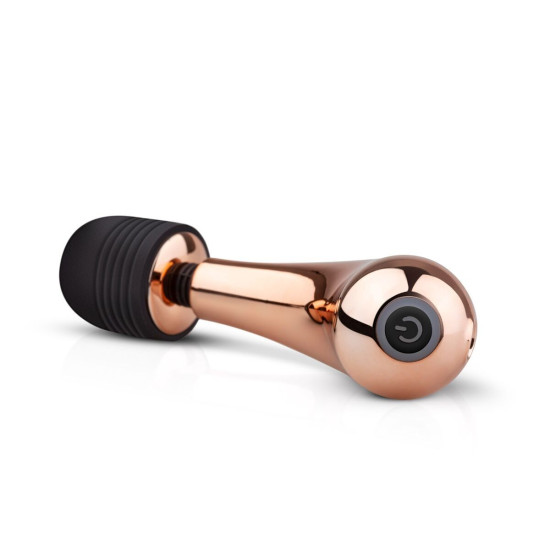 Міні вібромасажер у формі мікрофона Rosy Gold Nouveau Mini Curve Massager