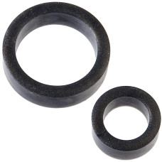 Набор эрекционных колец, серые Doc Johnson Platinum Premium Silicone The C-Rings Charcoal