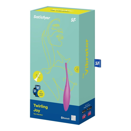 Смарт-вибратор для клитора, фуксия Satisfyer Twirling Joy Fuchsia