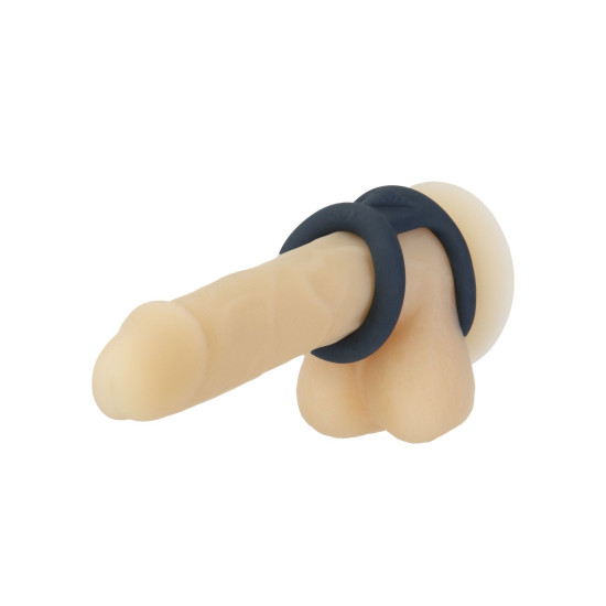 Двойное эрекционное кольцо Lux Active Tug – Versatile Silicone Cock Ring