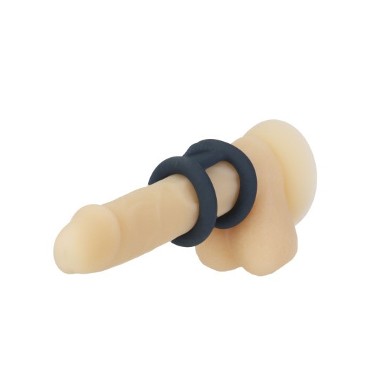 Двойное эрекционное кольцо Lux Active Tug – Versatile Silicone Cock Ring