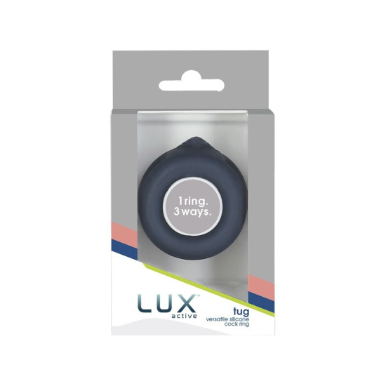 Двойное эрекционное кольцо Lux Active Tug – Versatile Silicone Cock Ring