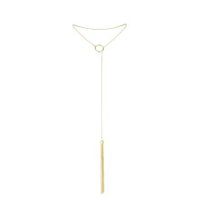 Украшение для тела - цепочка, золотистая Bijoux Indiscrets Magnifique Tickler Pendant Chain Gold