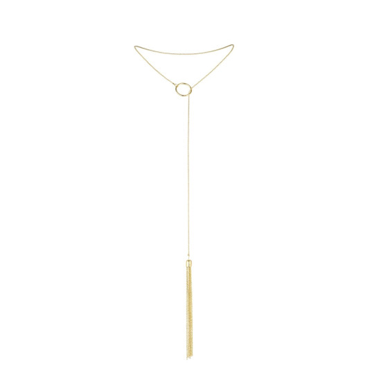 Прикраса для тіла - ланцюжок, золотиста Bijoux Indiscrets Magnifique Tickler Pendant Chain Gold