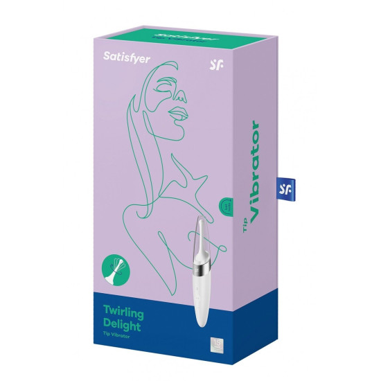 Вібратор для клітора, білий Satisfyer Twirling Delight White
