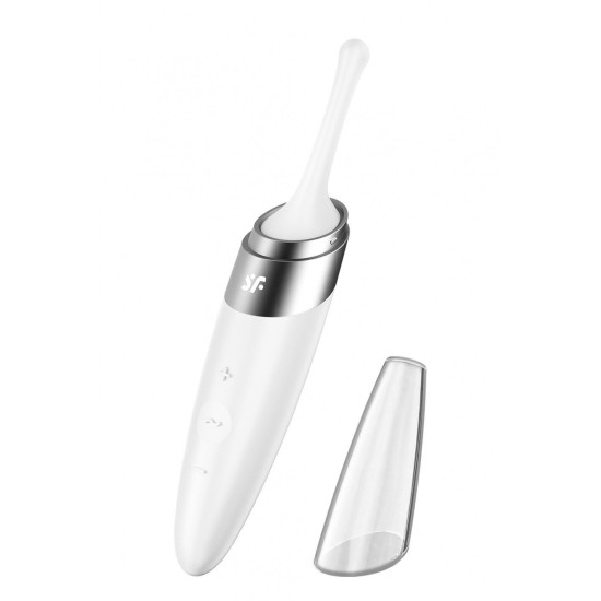 Вібратор для клітора, білий Satisfyer Twirling Delight White