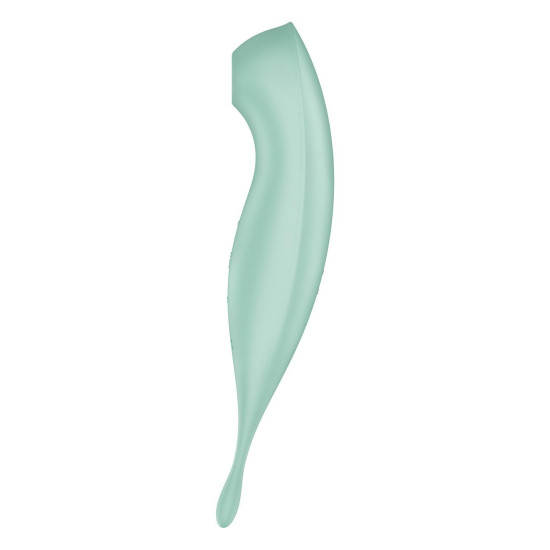 Смарт-вібратор для клітора з вакуумною стимуляцією, м'ятний Satisfyer Twirling Pro+ Mint