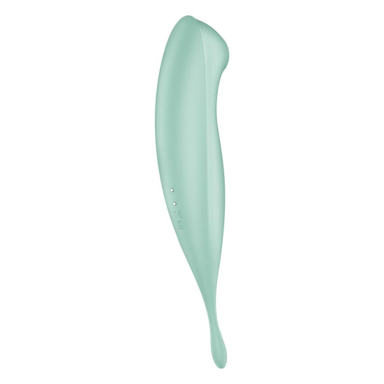 Смарт-вібратор для клітора з вакуумною стимуляцією, м'ятний Satisfyer Twirling Pro+ Mint