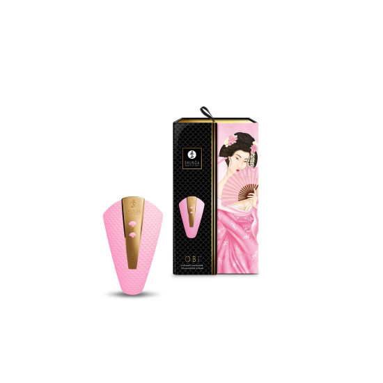 Клиторальный вибратор, светло-розовый Shunga Obi Light Pink