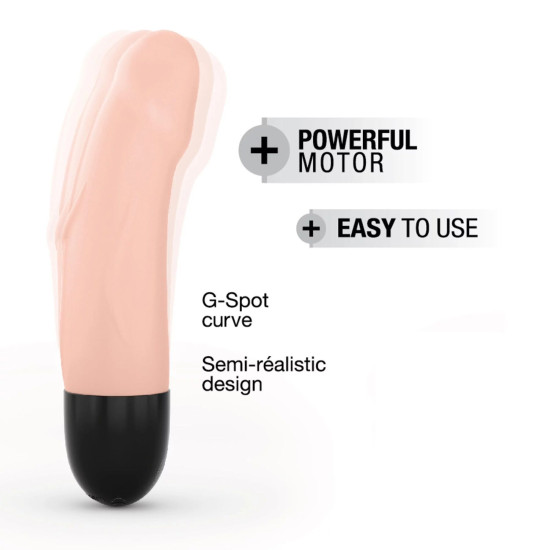 Перезаряжаемый вибратор для точки G, диаметр 3,7 см, телесный Dorcel Real Vibration S Flesh 2.0