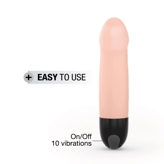 Перезаряжаемый вибратор для точки G, диаметр 3,7 см, телесный Dorcel Real Vibration S Flesh 2.0