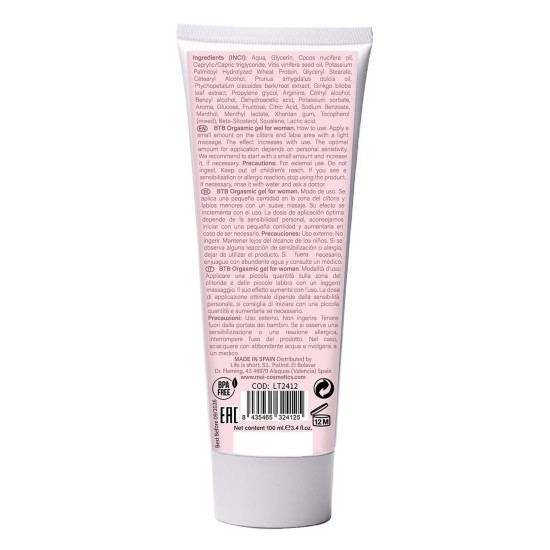 Гель для стимуляції клітора BTB ORGASMIC GEL, 100 ml