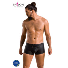 Шкіряні боксери з клапаном, чорні Passion 050 Short Patrick Black, S/M
