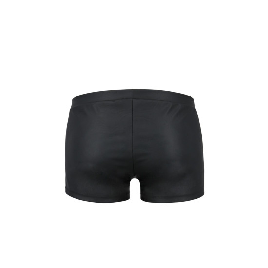 Кожаные боксеры с клапаном, черные Passion 050 Short Patrick Black, S/M