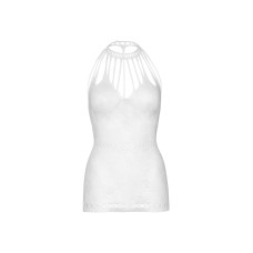 Ажурное платье-сетка с вырезами, белое Leg Avenue Lace Mini Dress with Cut-Outs, White