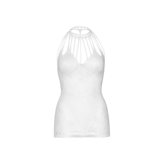Ажурное платье-сетка с вырезами, белое Leg Avenue Lace Mini Dress with Cut-Outs, White