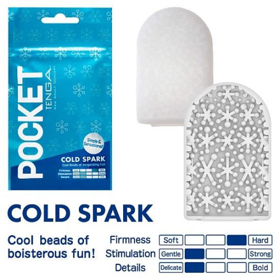 Мастурбатор з охолоджуючою змазкою TENGA Pocket Cold Spark