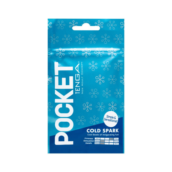 Мастурбатор з охолоджуючою змазкою TENGA Pocket Cold Spark
