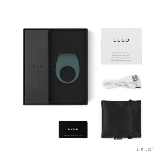 Ерекційне кільце з вібрацією, зелене Lelo Tor 2 Green