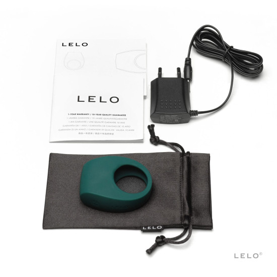 Ерекційне кільце з вібрацією, зелене Lelo Tor 2 Green