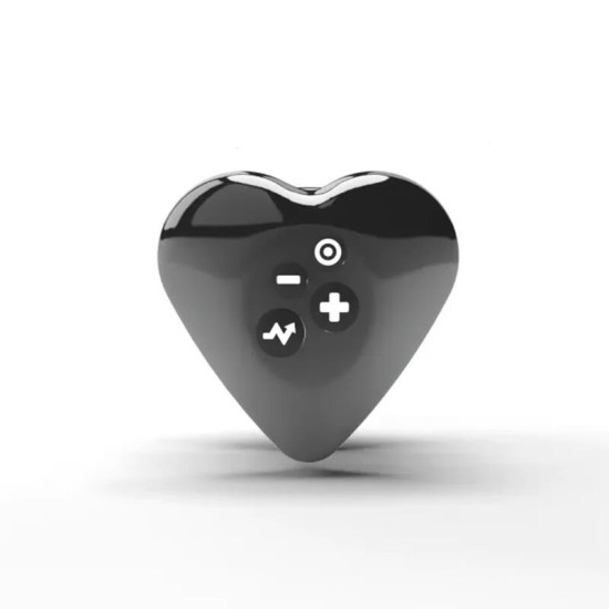 Вібратор для клітора з електростимуляцією, чорне Mystim Heart's Desire Black Edition