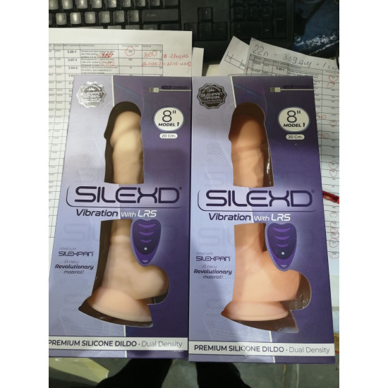 Фалоімітатор із вібрацією SilexD Norman Vibro Flesh (Model 1 size 8,5") LRS (пакування від 8'' моделі)