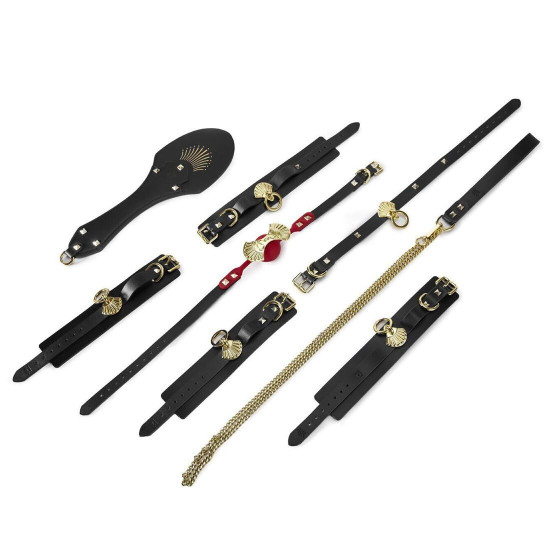 Роскошный набор для BDSM (10 аксессуаров в кейсе, кожа, кристалл Swarovski) Zalo Bondage Play Kit
