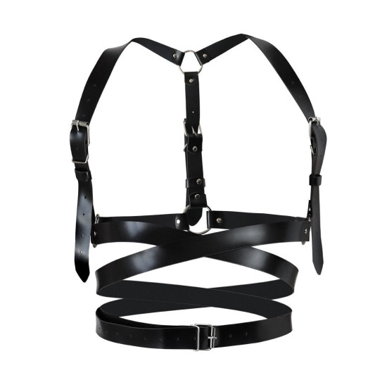 Шкіряна портупея, чорна Art of Sex Melani Leather Harness Black, XS-M