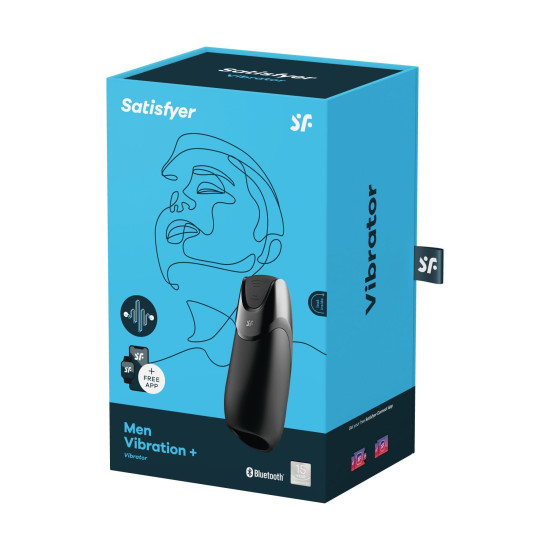 Смарт-мастурбатор с вибрацией Satisfyer Men Vibration+ (2 мотора, 14 режимов, водонепроницаемый)