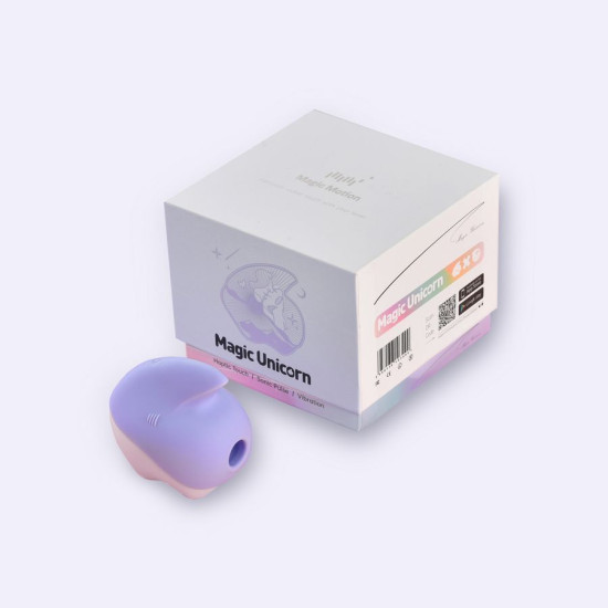 Вакуумний кліторальний стимулятор, фіолетовий Magic Motion Unicorn Purple