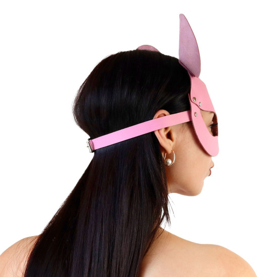 Шкіряна маска зайчика, рожева Art of Sex Mouse Mask Pink