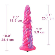 Силіконовий фалоімітатор конусної форми Hismith Awl Shape Silicone Dildo Monster Series