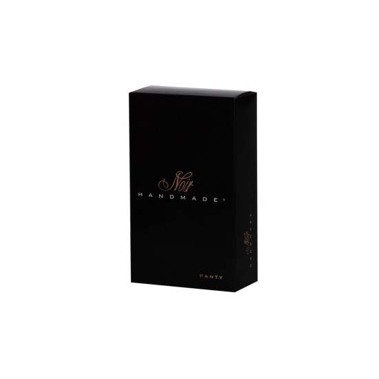 Трусики из материала с мокрым эффектом с золотистой застёжкой Noir Handmade P008 Powerwetlook Panty with Gold Clasp, L