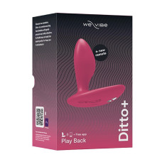 Анальна пробка з вібрацією і пультом ДУ, рожева We-Vibe Ditto+ Cosmic Pink