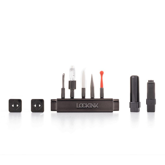 БДСМ-набор для игр и ударов, черный Lockink Teasing & Impact-Play Black Set