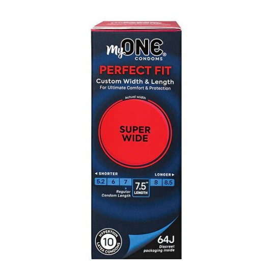 Презервативи в картонній коробці MyONE Super Wide, 10 шт