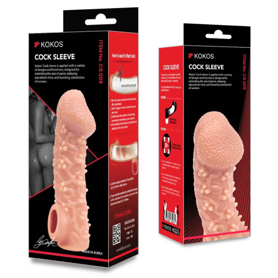 Насадка на член Kokos Cock Sleeve CS 009, L